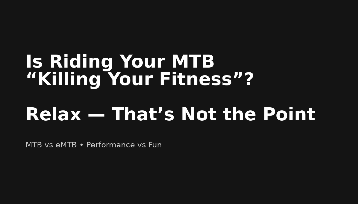 Is mountain biking killing your fitness