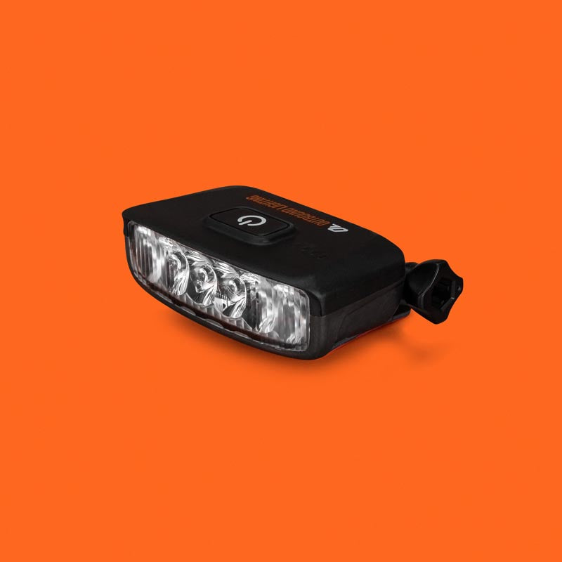 Hangover bike helmet light front three-quarter view