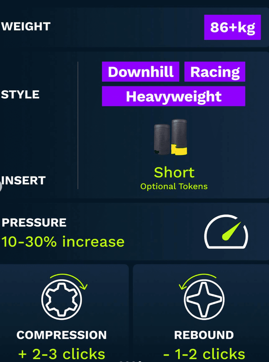 Trutune Air Fork Insert boutique-mtb