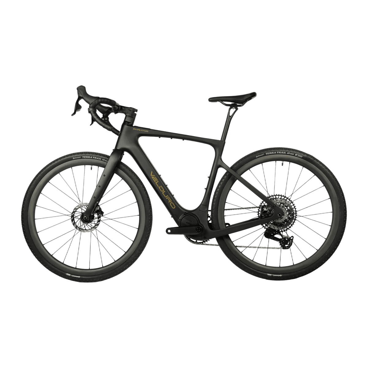 Velduro Phantom X M2 e-gravel bike - lightweight carbon frame