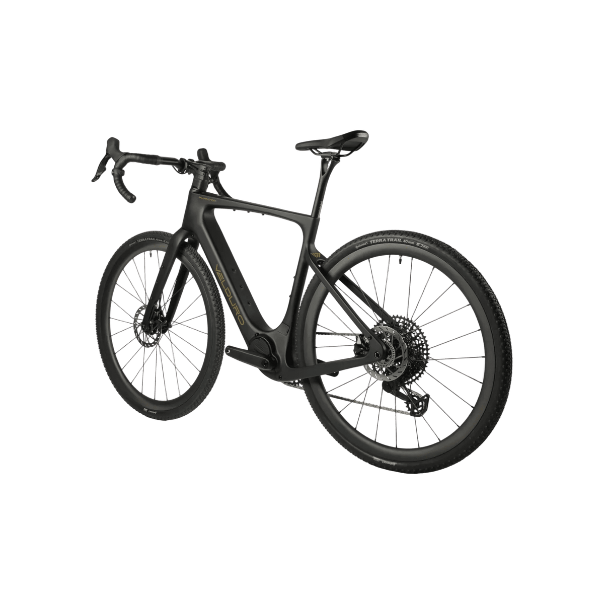 Velduro Phantom X M2 e-gravel bike - carbon fork detail