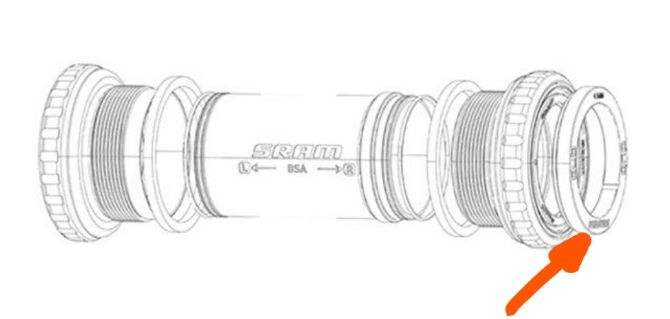 SRAM DUB 2mm spacer use ISCG tab Ibis bike boutique-mtb